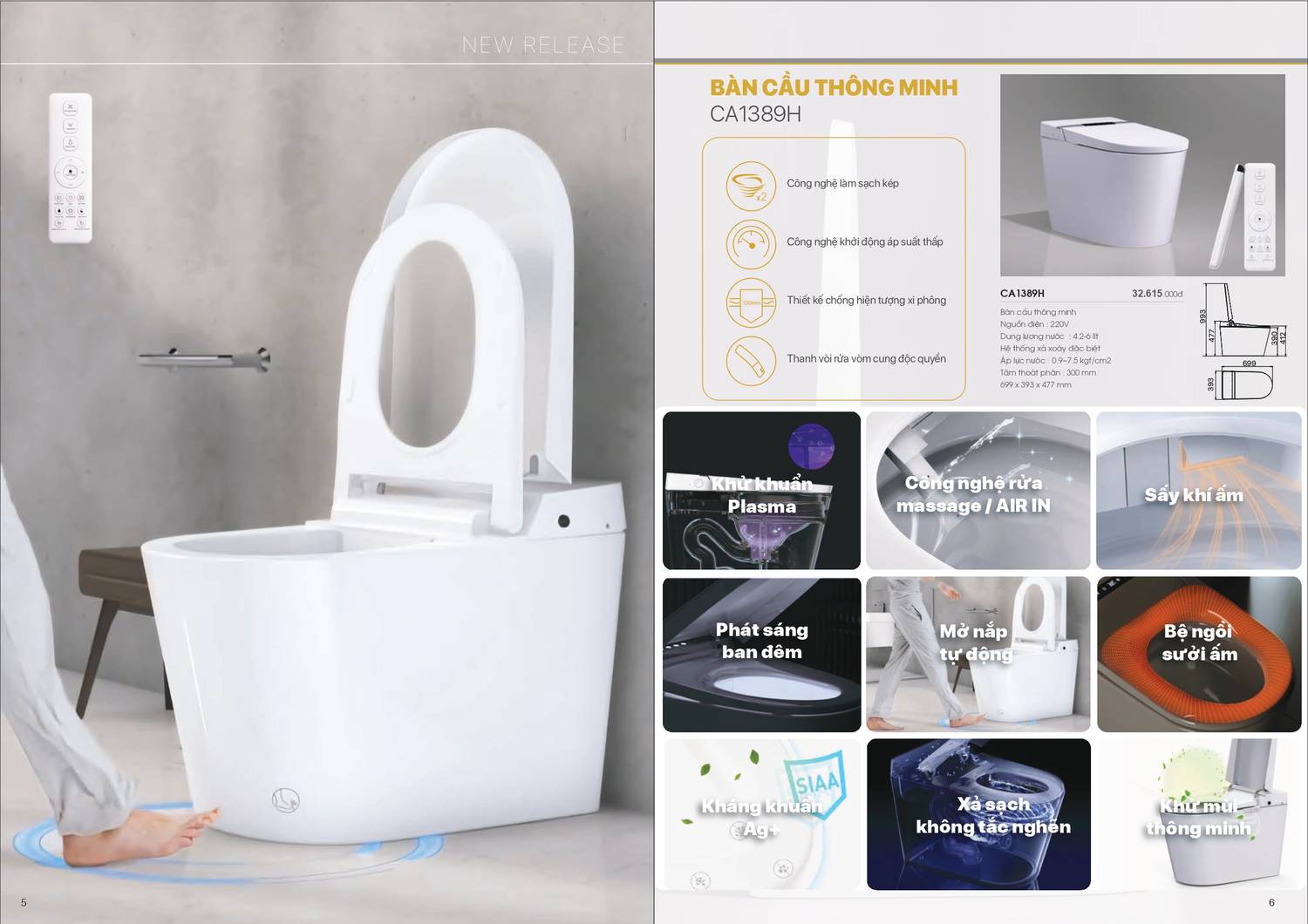 Thiết bị vệ sinh CAESAR Catalogue và Bảng giá mới nhất /Page 4